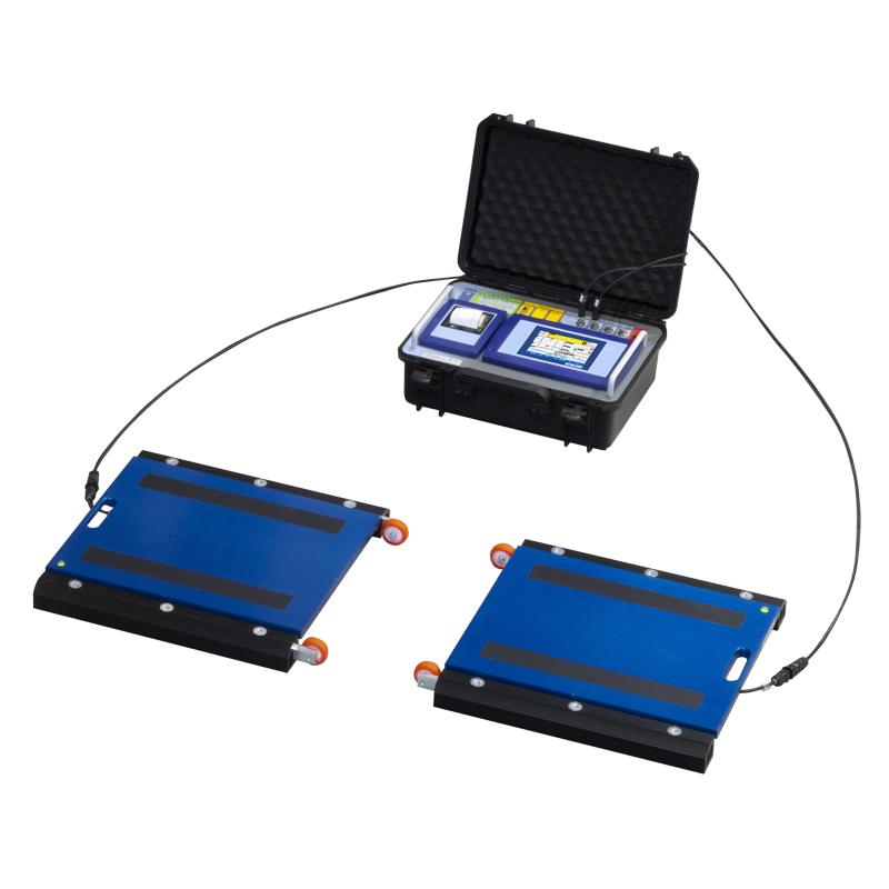 Kit Portátil Pesa Ejes de Vehículos con Cable WWS y Terminal Táctil