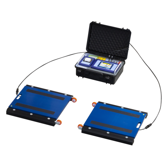 Kit Portátil Pesa Ejes de Vehículos con Cable WWS y Terminal Táctil