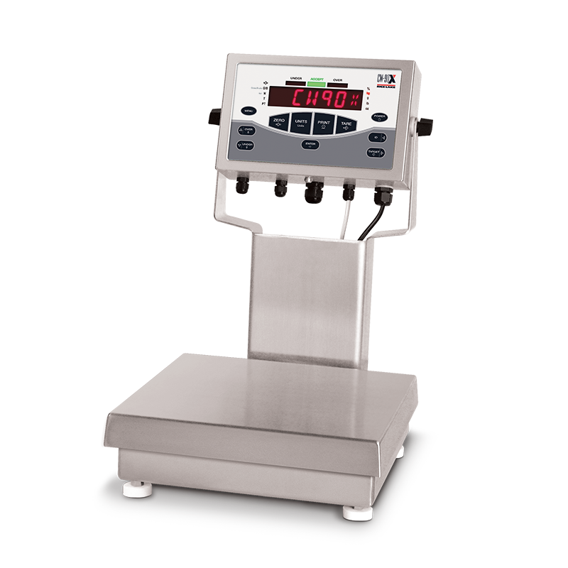 Báscula CW90X para industria alimentaria en acero inoxidable