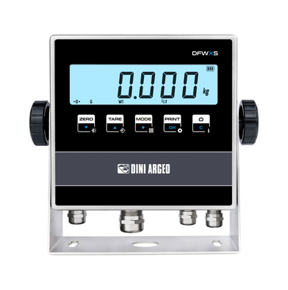 Visor de Peso Multifunción DFWXS Inox IP68/IP69K con Teclado Smart de 5 Teclas (Dini Argeo)