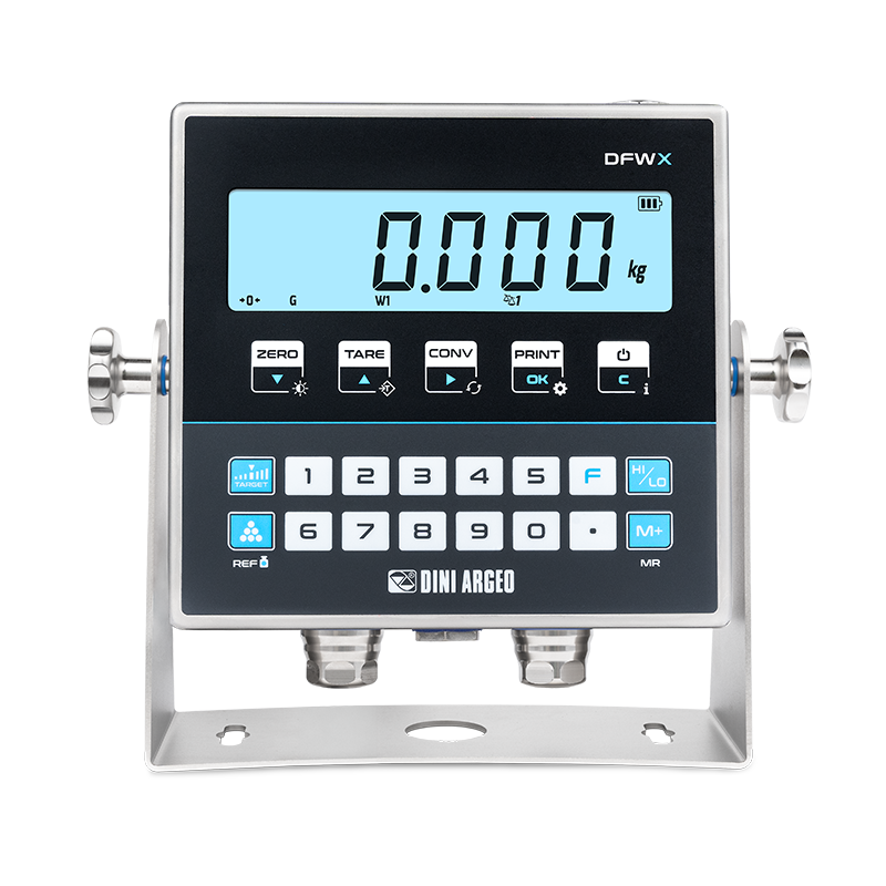Visor de Peso Multifunción Higiénico DFWX HYGIENX Inox AISI 316 IP68/IP69K DFWX-HGX (Dini Argeo)