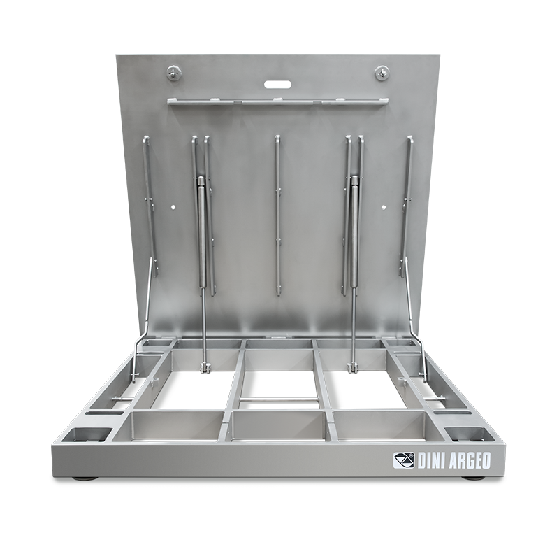 Plataforma de Pesaje Higiénica de Acero Inoxidable ETI HYGIENX de 4 Células (Dini Argeo, IP69K)