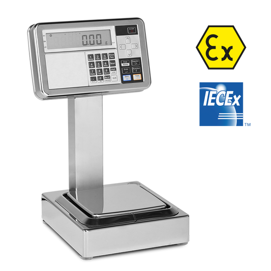 Balanza de precisión para laboratorio con certificación ATEX/IECEx y homologación CE-M para Zona 0