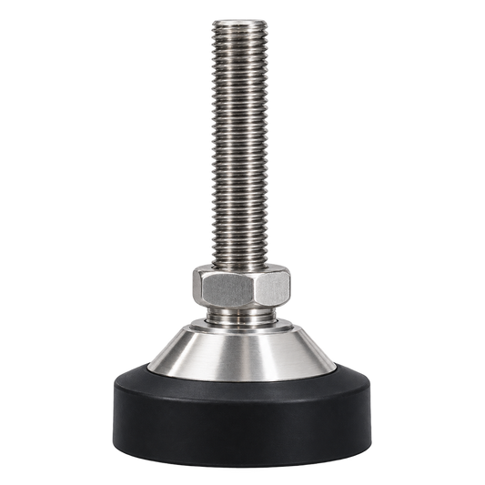 Articulated nickel-plated steel stand with non-slip base