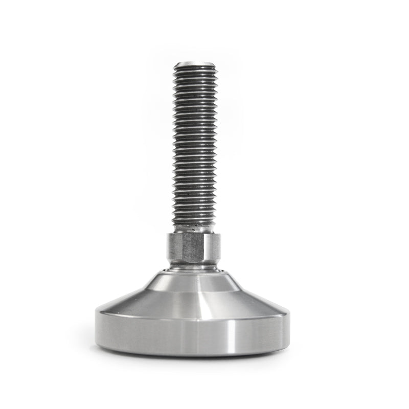 Pie articulado de acero inoxidable con base antideslizante