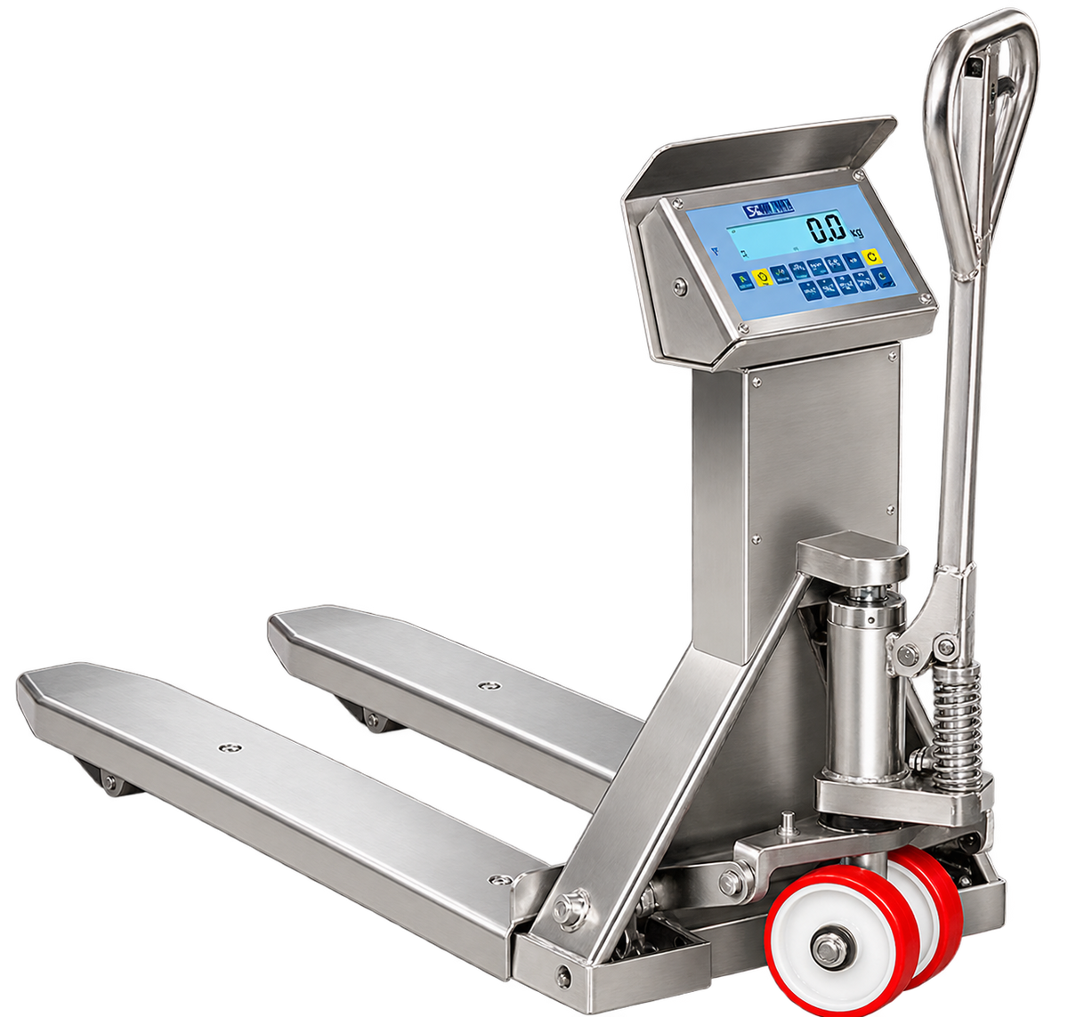 STAINLESS STEEL PALLET TRUCK SCALE AISI 304 TPWI "PRO" 2,000 KG